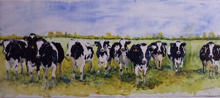 Curious Cows on Terraskin paper